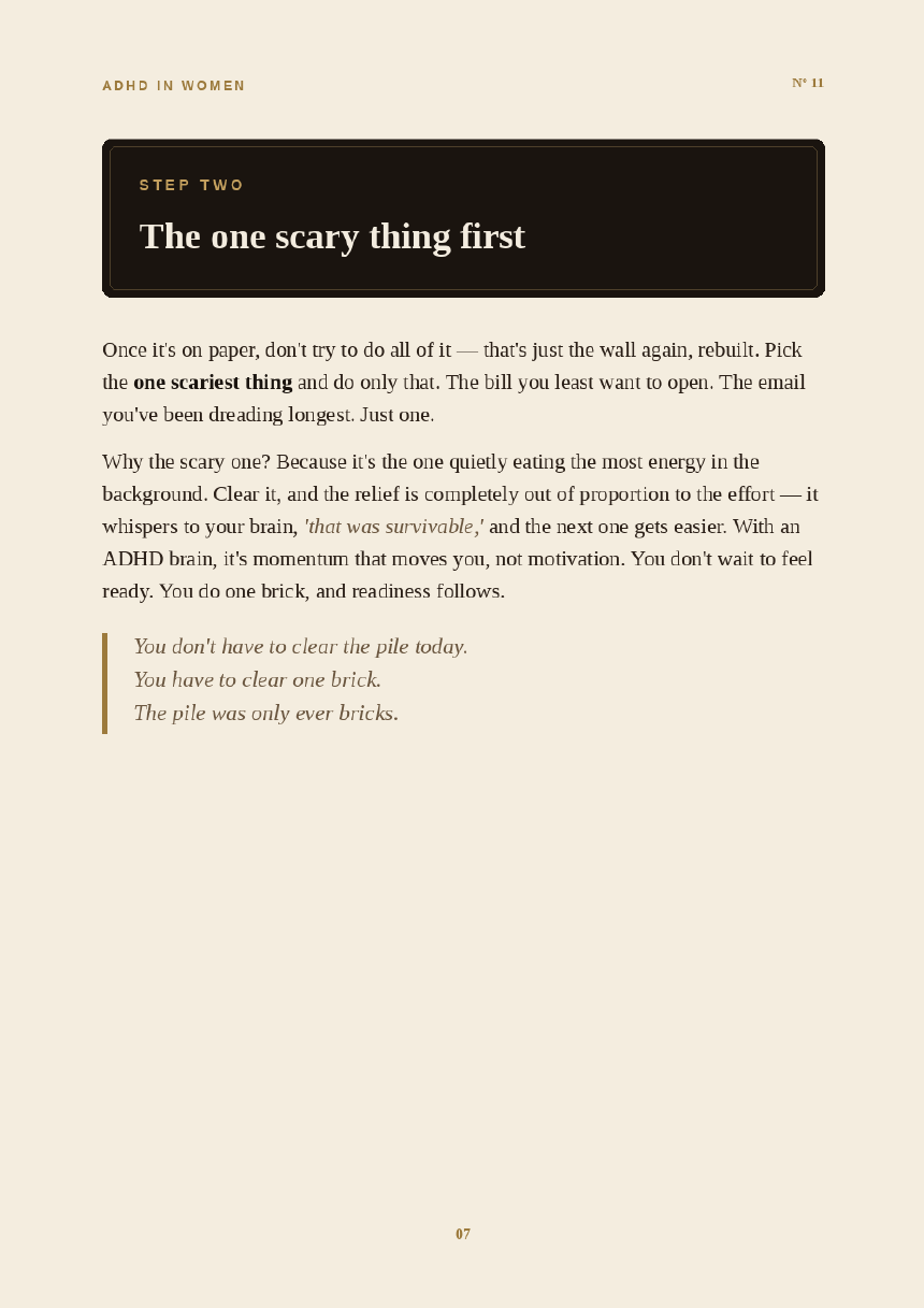 Inside the Why Can't I Deal With Money? guide