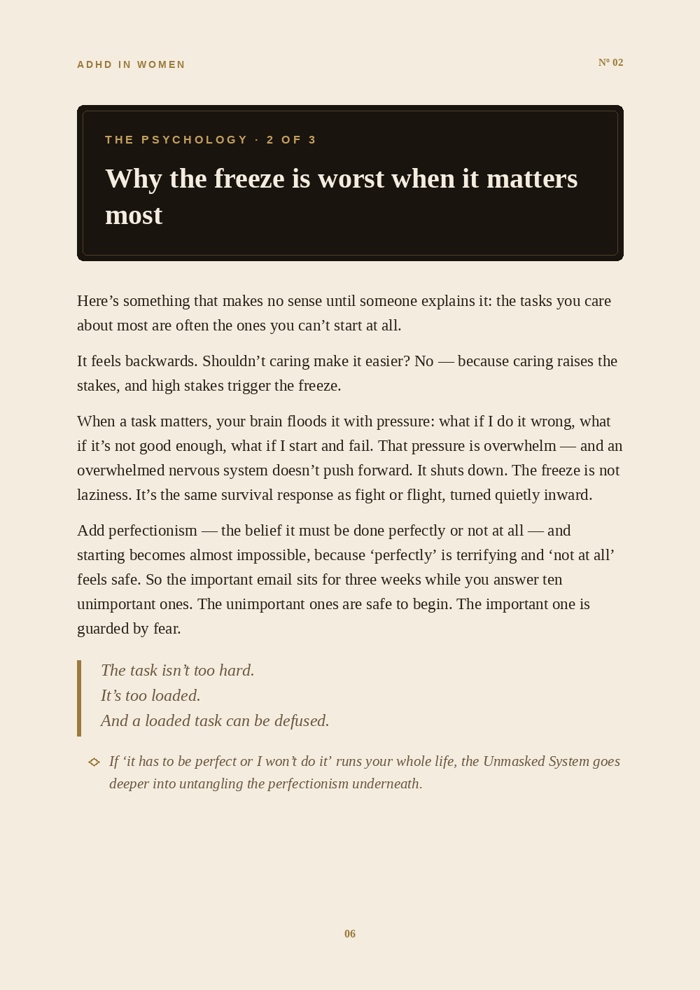 Inside the Why Can't I Make Myself Do Anything? guide