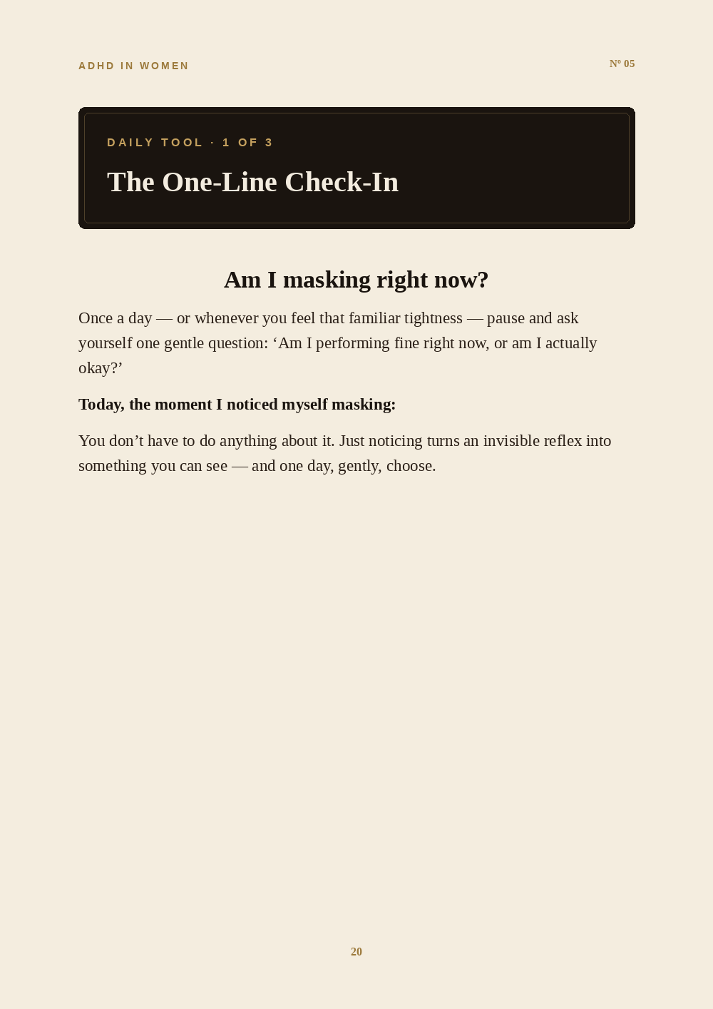 Inside the Why Did I Look Fine For Years? guide