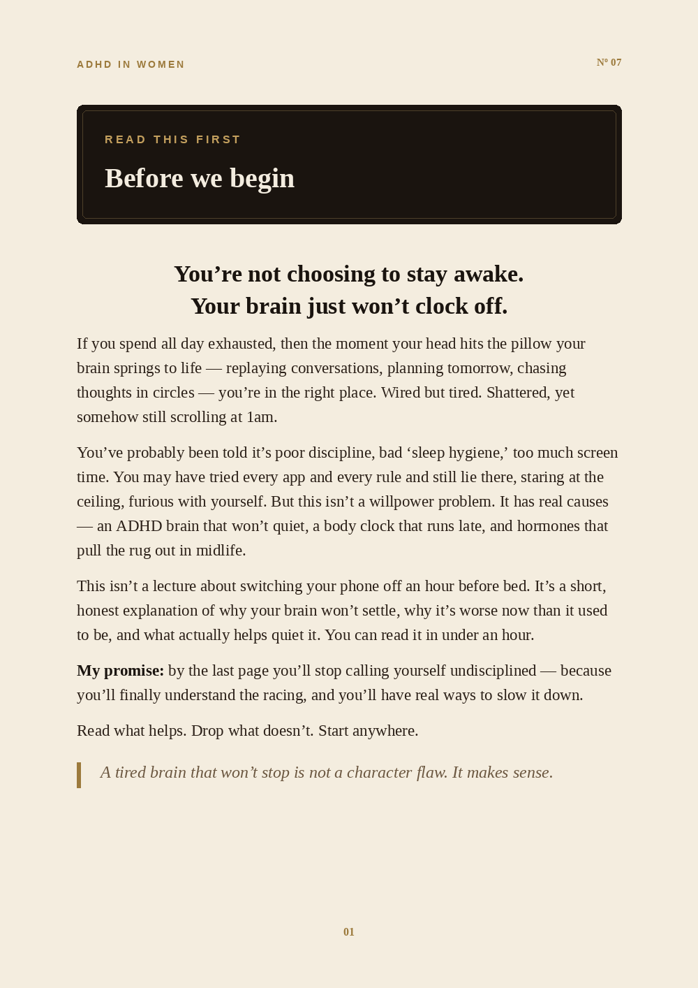Inside the Why Won't My Brain Switch Off At Night? guide