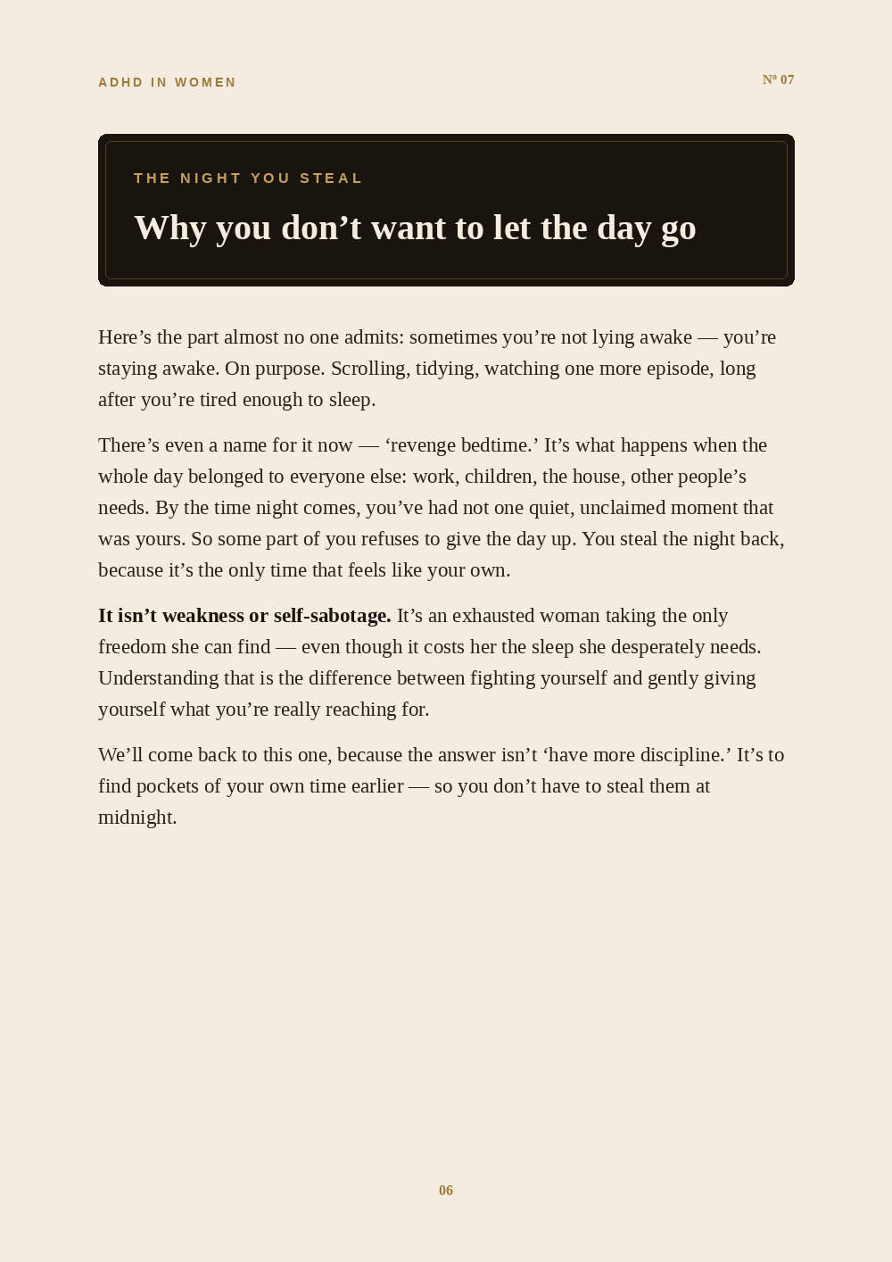 Inside the Why Won't My Brain Switch Off At Night? guide