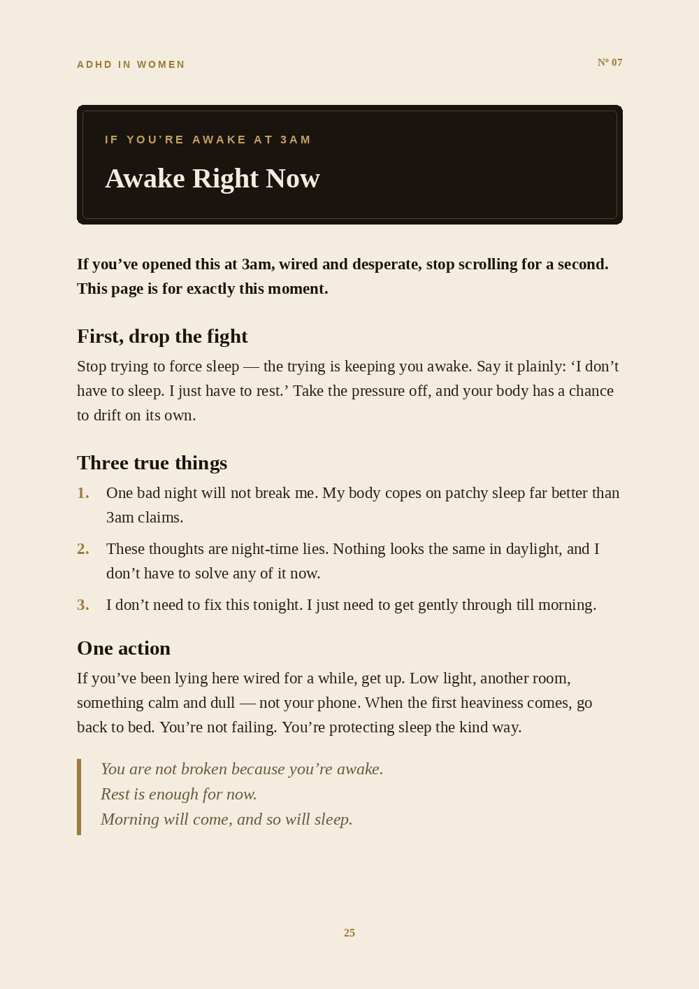 Inside the Why Won't My Brain Switch Off At Night? guide